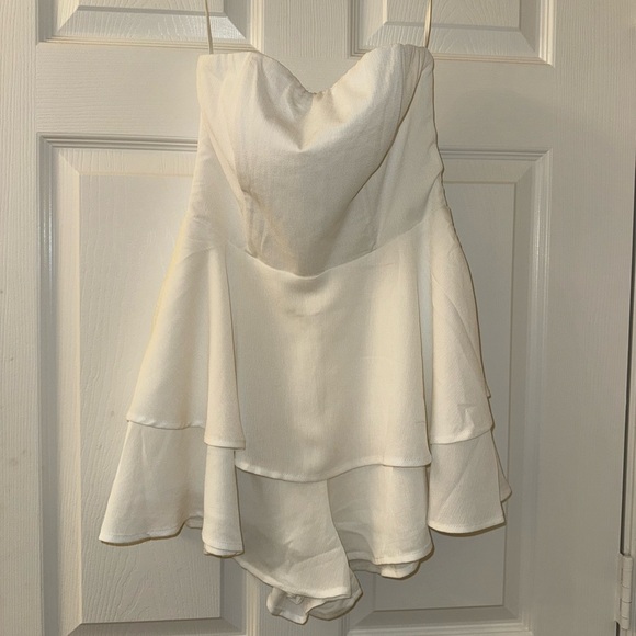 Princess Polly The Rolla Romper White Lower Impact! - Picture 5 of 11